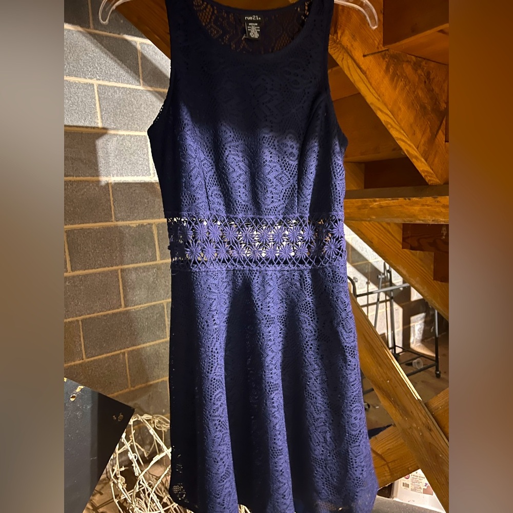 Rue21 dark blue, lace, cocktail dress